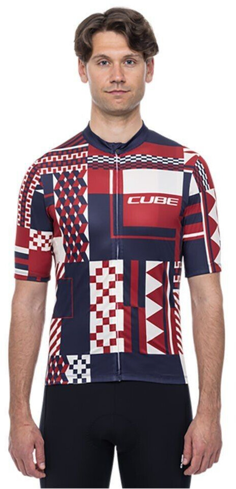 Cube Blackline Cmpt Short Sleeve Jersey (Red) Men