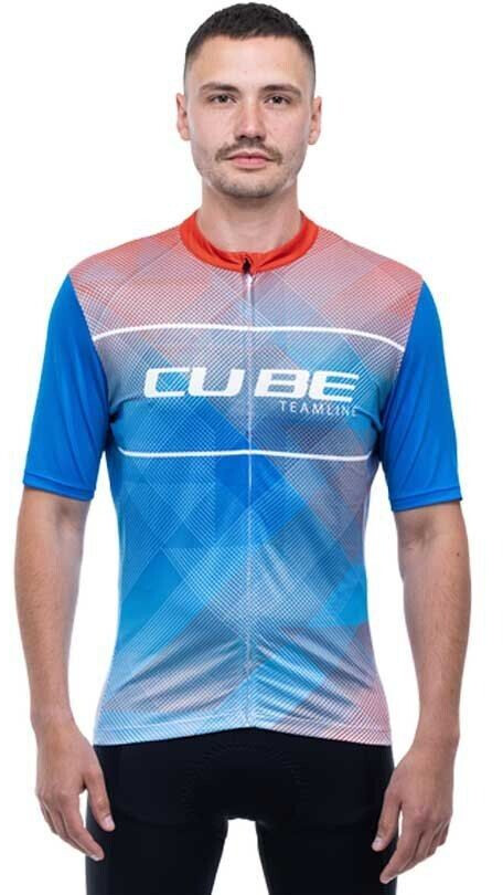 Cube Teamline Cmpt Short Sleeve Jersey (Blue) Men