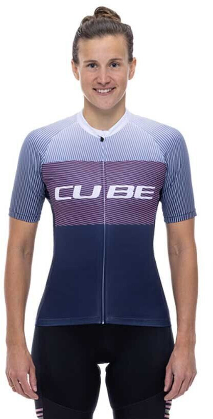 Cube Teamline Cmpt Short Sleeve Jersey (Blue/Purple) Women