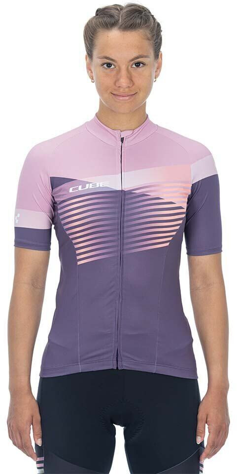 Cube Teamline Short Sleeve Jersey (Purple/Pink) Women
