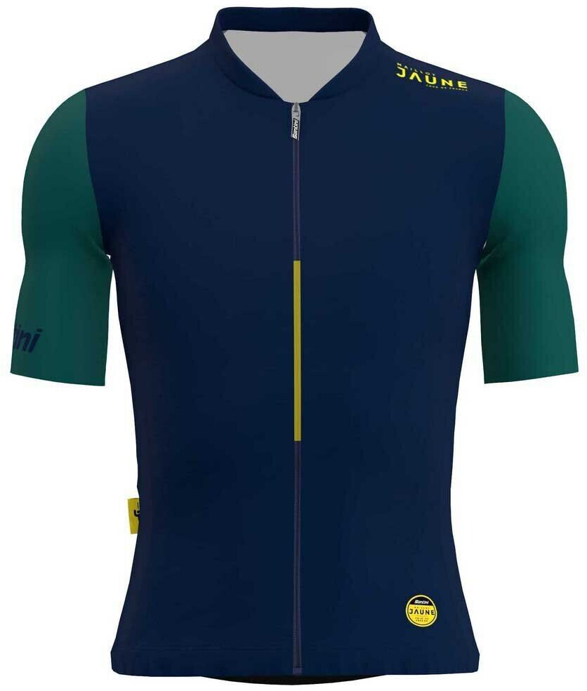 Santini Allez Le Maillot Jaune Short Sleeve Jersey (Blue) Men