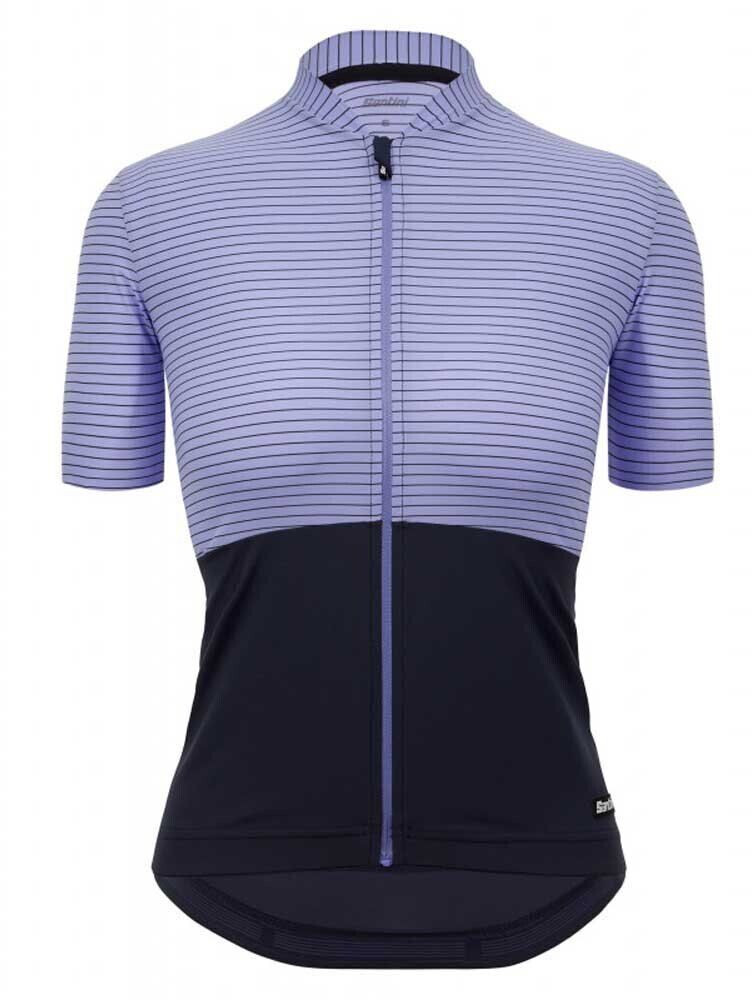Santini Colore Riga Short Sleeve Jersey (Purple) Women