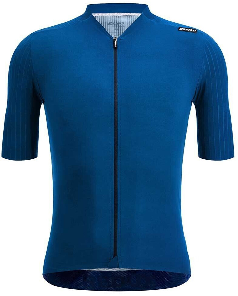 Santini Redux Speed Short Sleeve Jersey (Blue) Men