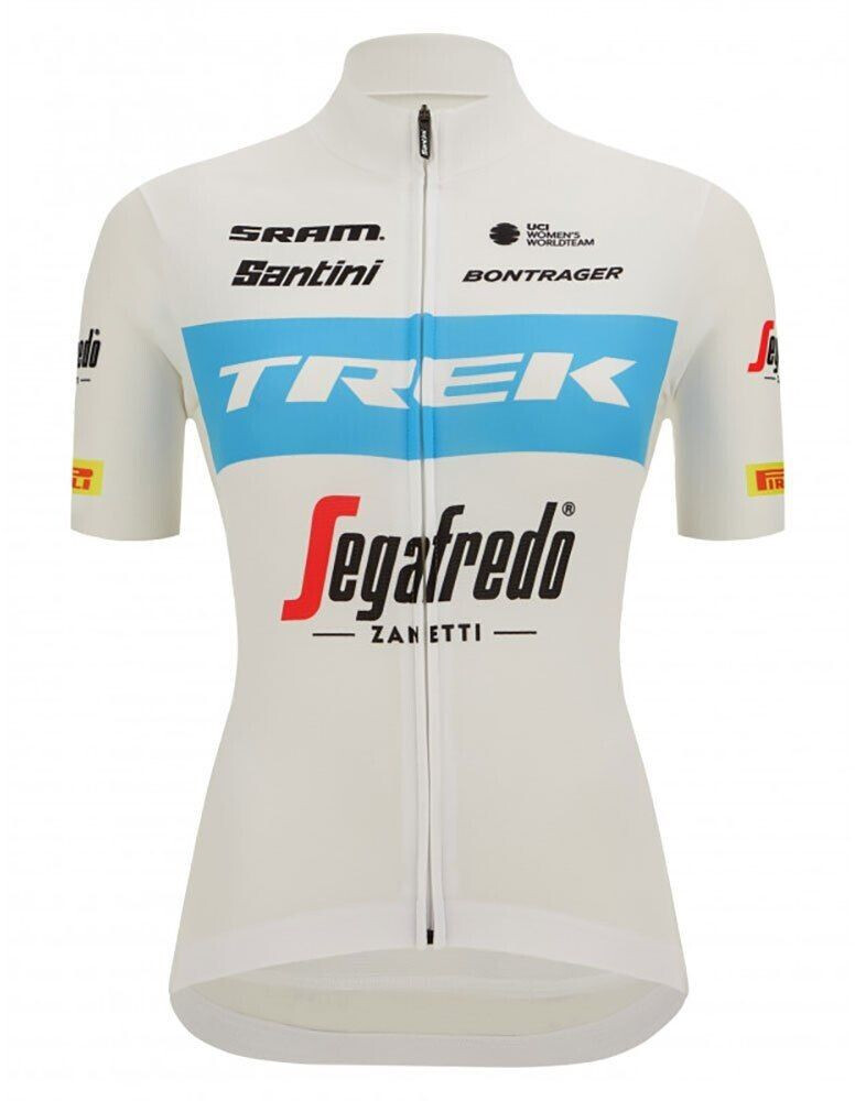 Santini Trek Segafredo Short Sleeve Jersey (Blue) Women