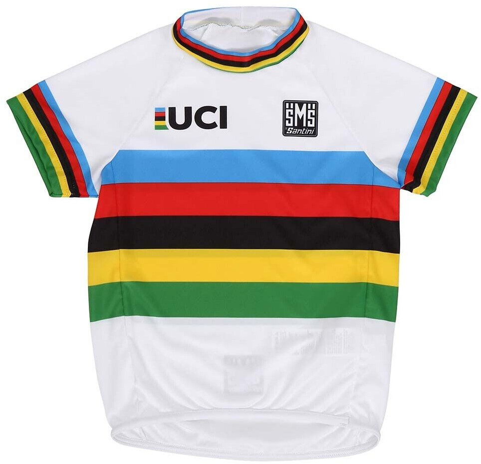 Santini Uci World Champion Short Sleeve T-Shirt (White) 12-24 Months