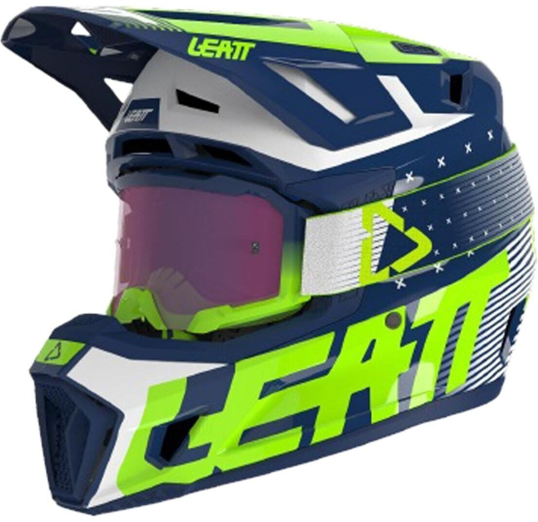 Leatt Kit Moto 7.5 V.24 with 4.5 goggles Iriz Blue