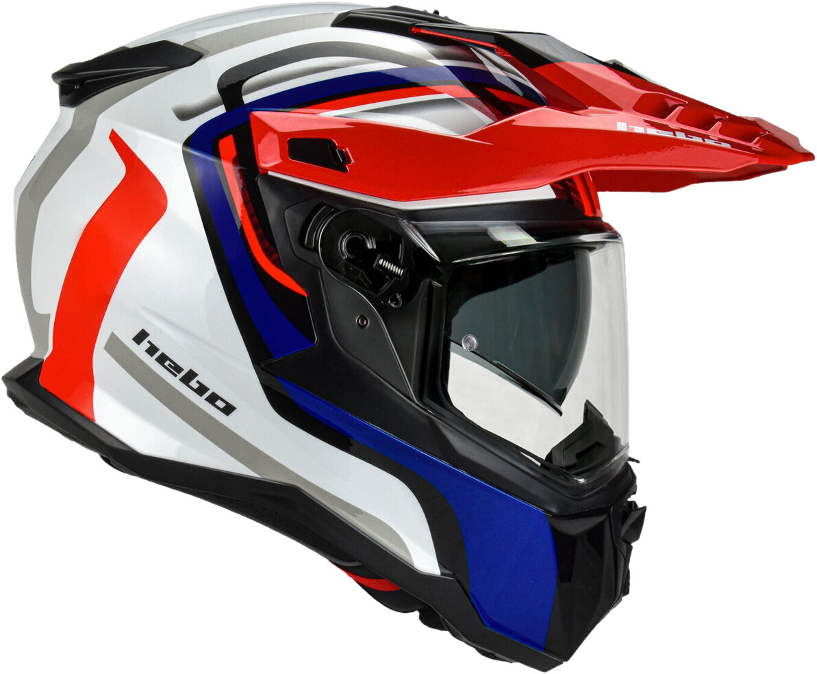 Hebo XP22 Panam Off-Road Helmet White/Red/Blue