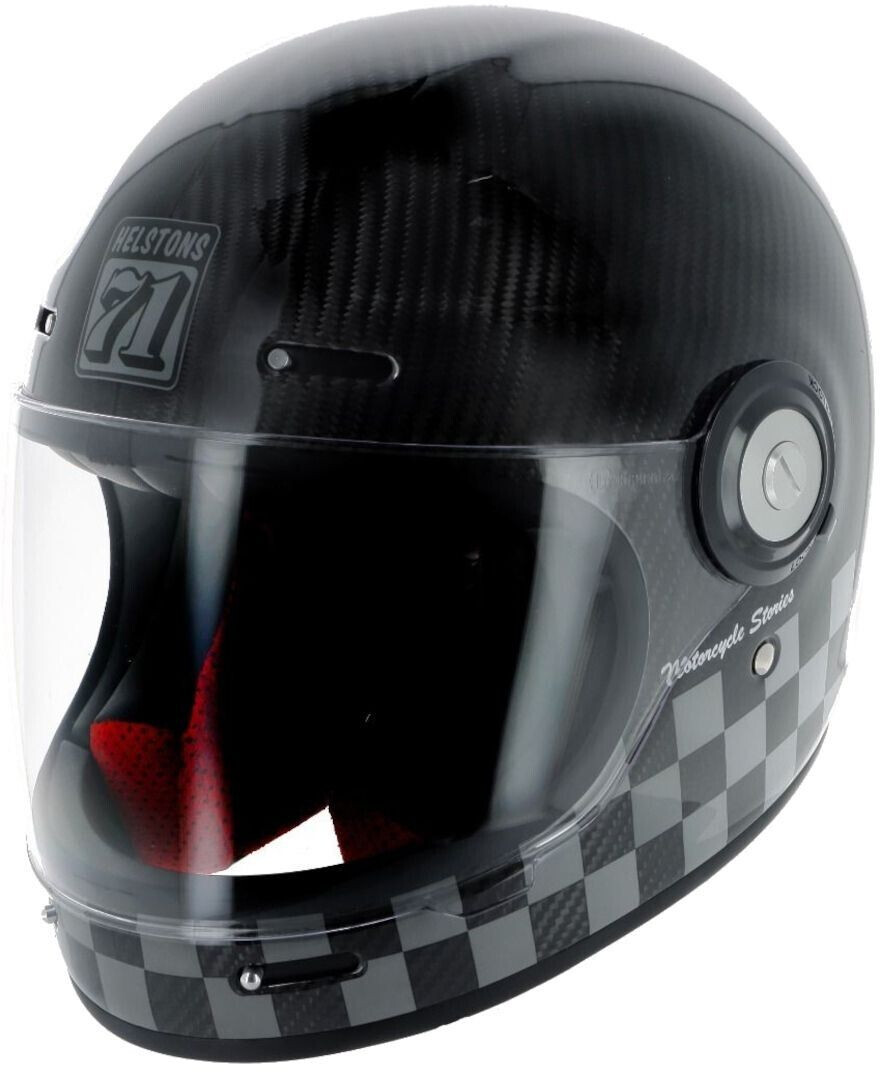 Helston's Course Full Face Helmet black/white