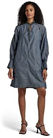 G-Star Tunic Long Sleeve Short Dress (D19054-D186) blue