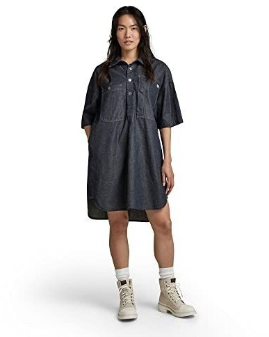 G-Star Denim Long Sleeve Dress (D22987-D306) grey