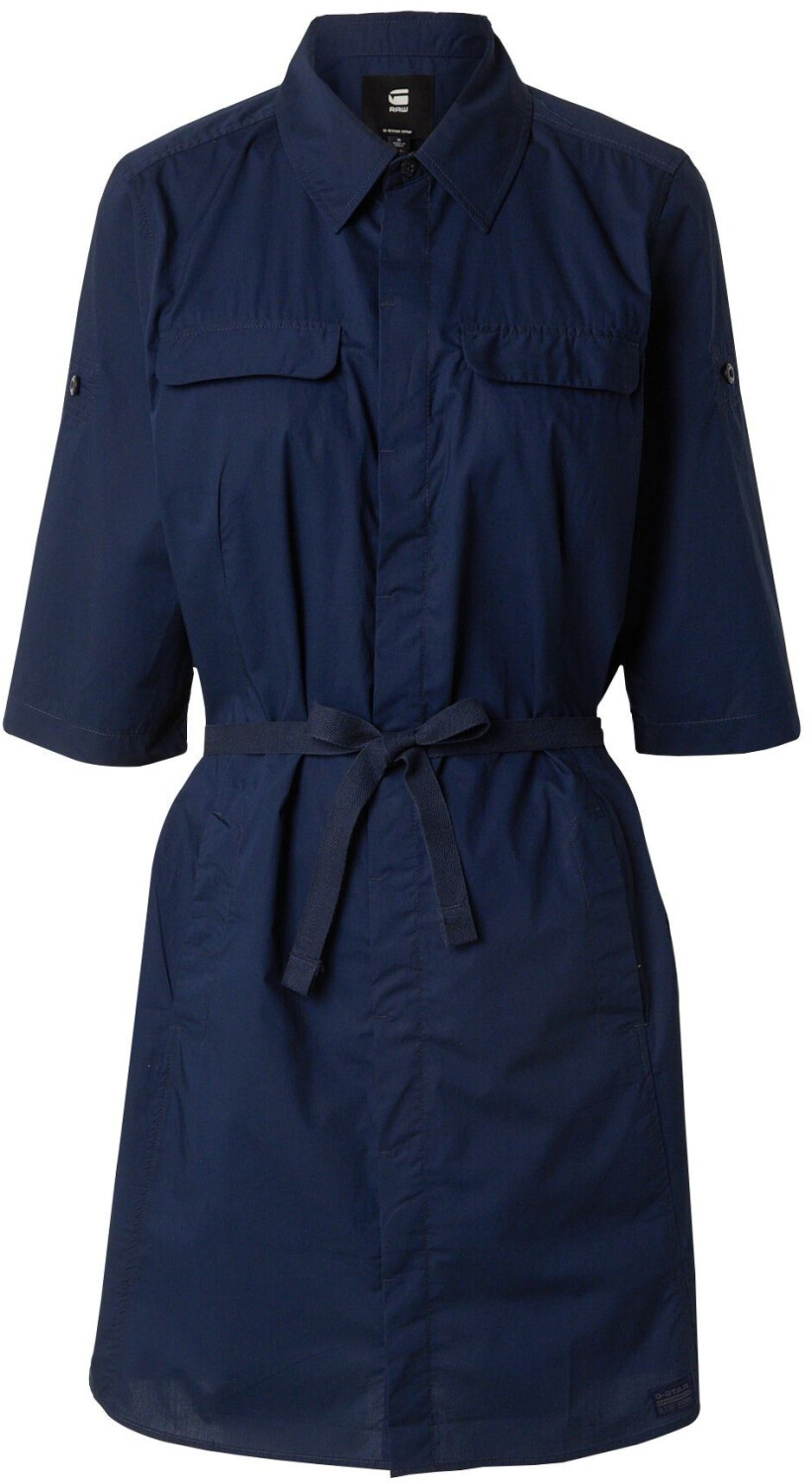 G-Star Open Back Short Sleeve Short Dress (D24271-4481) blue