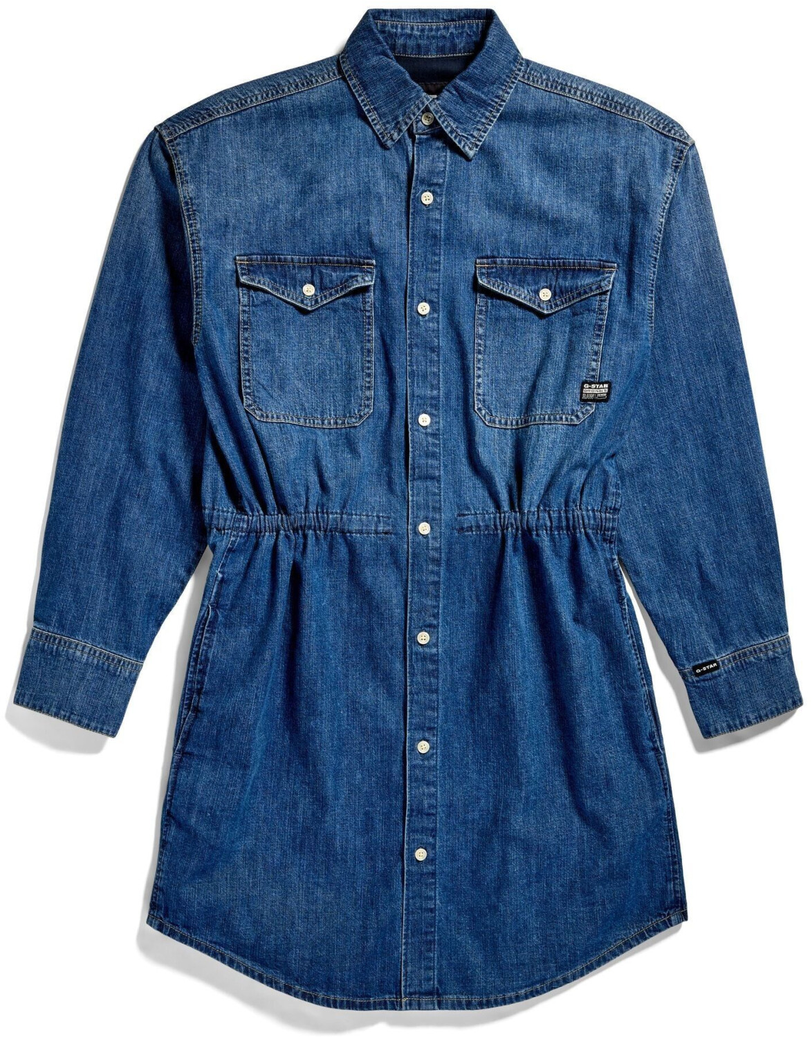 G-Star Relaxed Drawcord Long Sleeve Short Dress (D24353-D252) blue