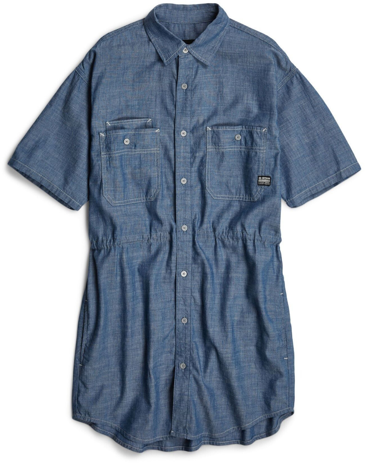G-Star Drawcord Short Sleeve Dress (D24874-D558) blue
