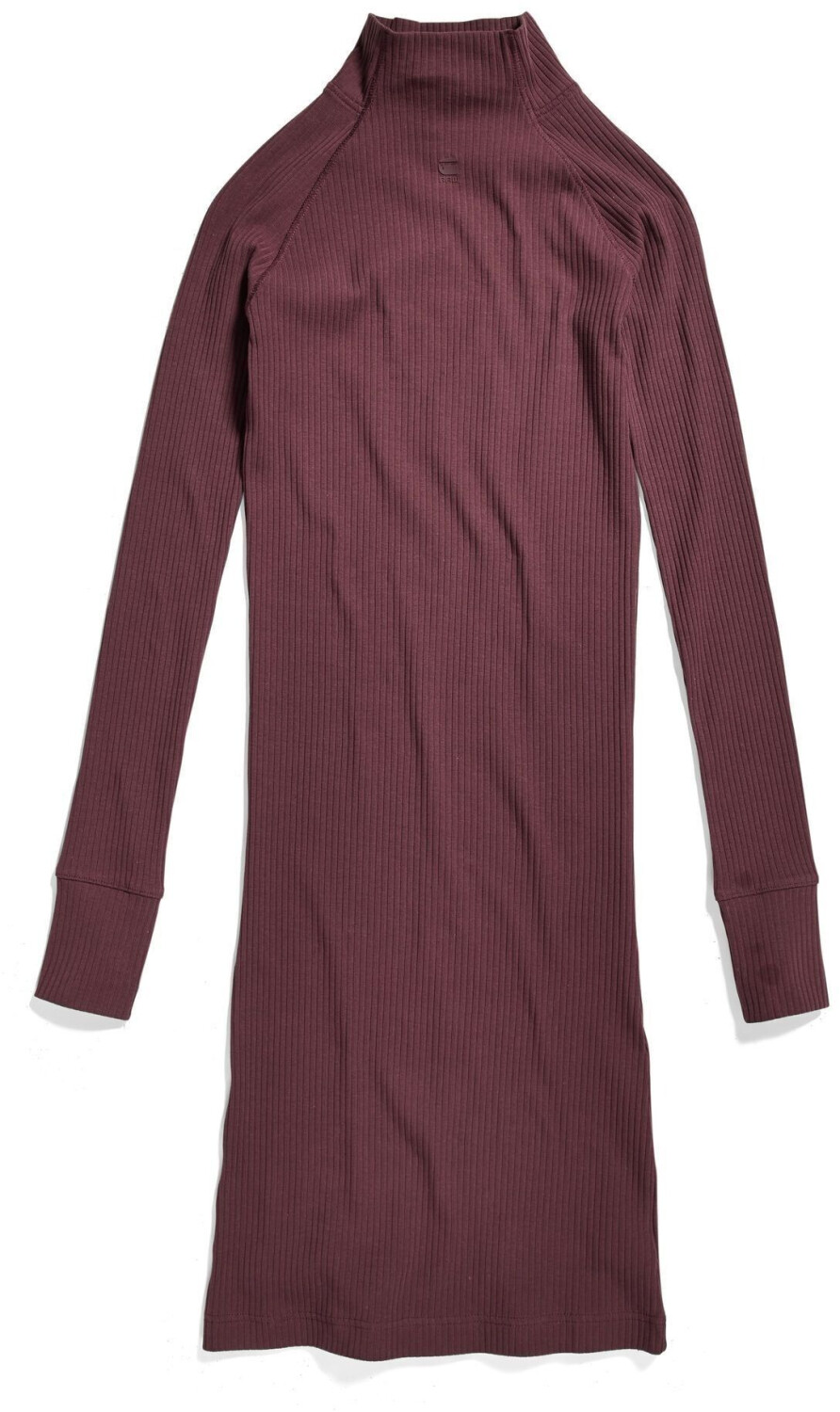 G-Star Rib Slim Long Sleeve Short Dress (D22274-D107) red
