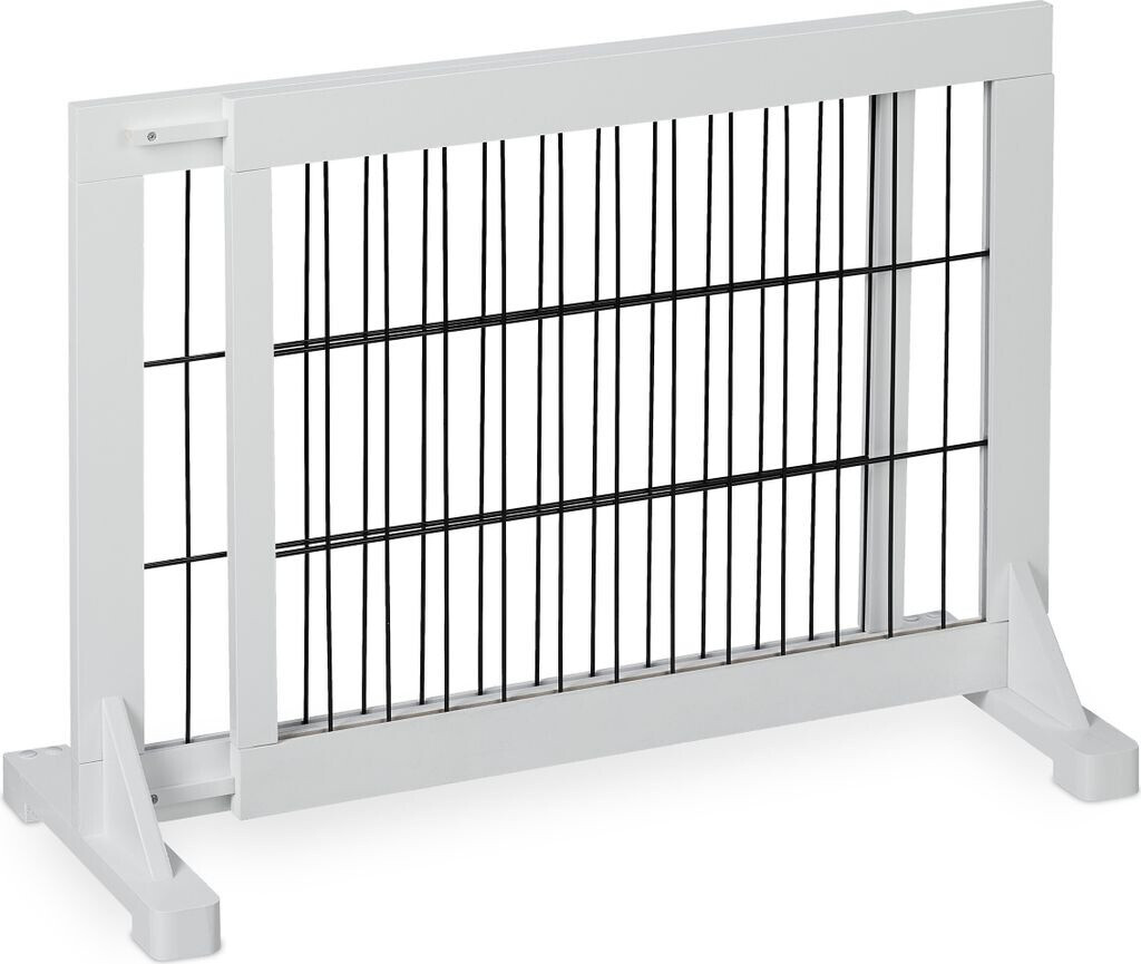 Relaxdays Hundeabsperrgitter - 60x204 Cm Klappbar Mit Pfoten