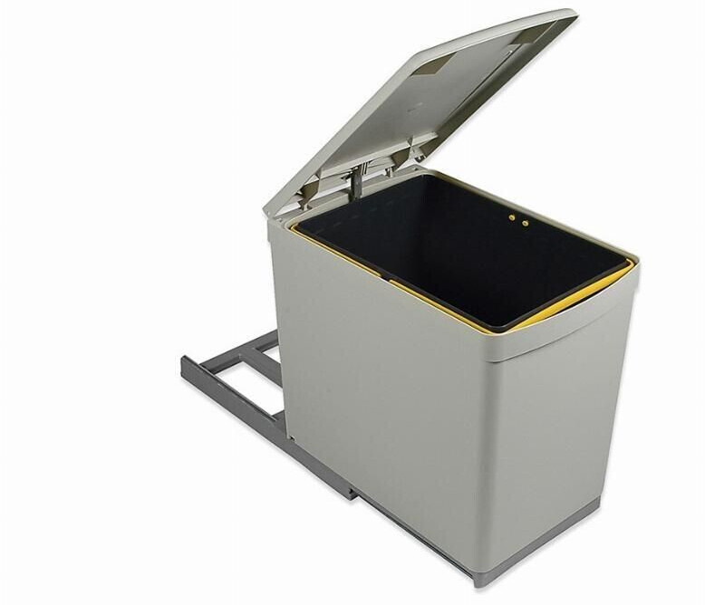 Emuca Poubelle coulissante 16 L