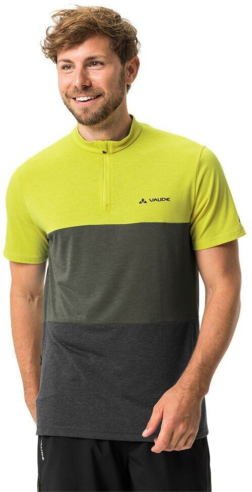 VAUDE Bike Qimsa Short Sleeve T-Shirt (Green/Yellow) Men