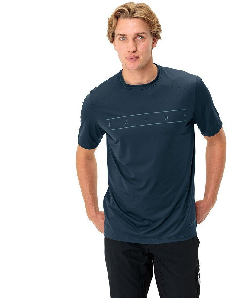 VAUDE Qimsa Logo Short Sleeve T-Shirt (Blue) Men