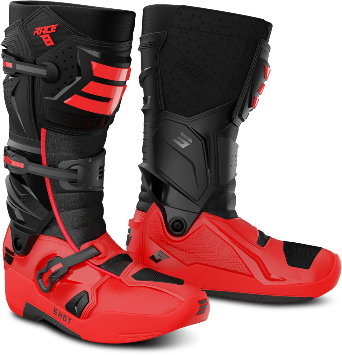 Shot Race 8 Black/Red