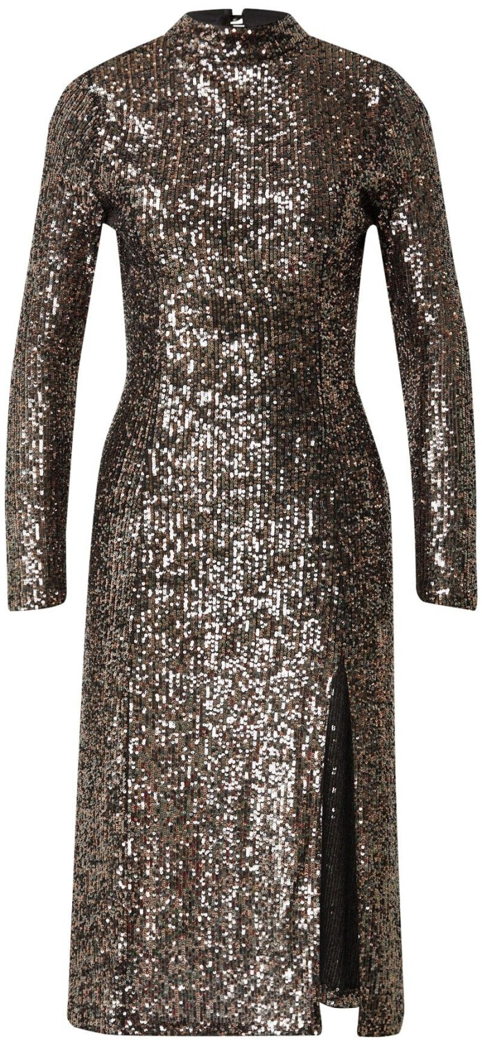 Superdry Long Sleeves Backless Sparkly Midi Dress (W8011384A) silver/bronze sequin