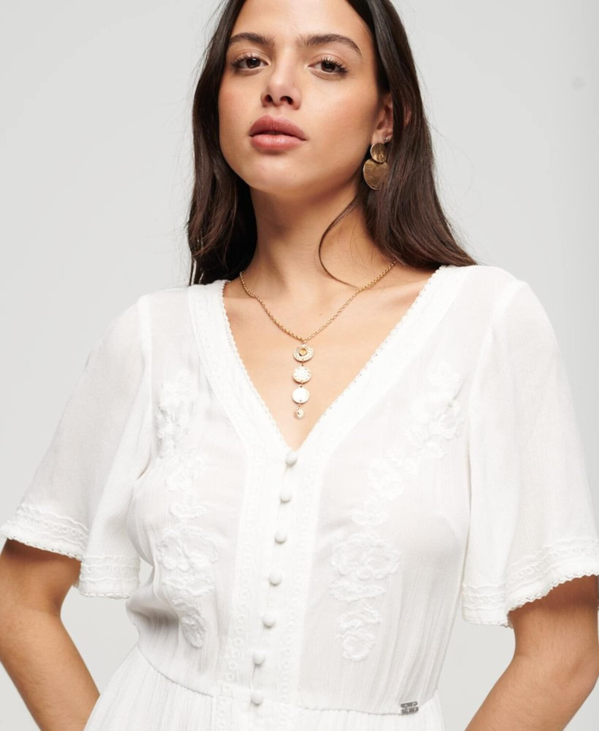 Superdry white dress outlet