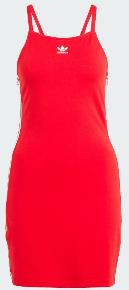 Adidas 3-Stripes Mini Dress (IR8128) better scarlet