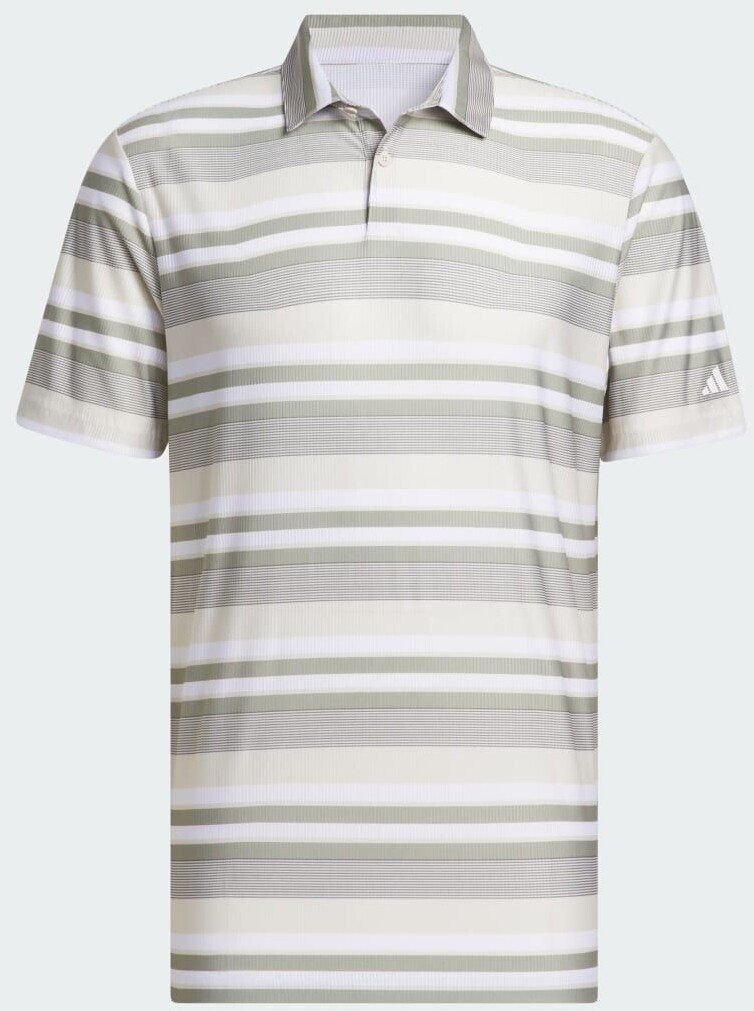 Adidas Man Ultimate365 HEAT.RDY Stripe Poloshirt (IU4413) silver pebble