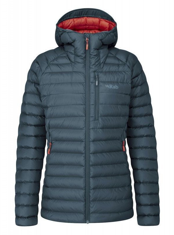 Rab Women's Microlight Alpine Long Jacket (QDB-15) orion blue