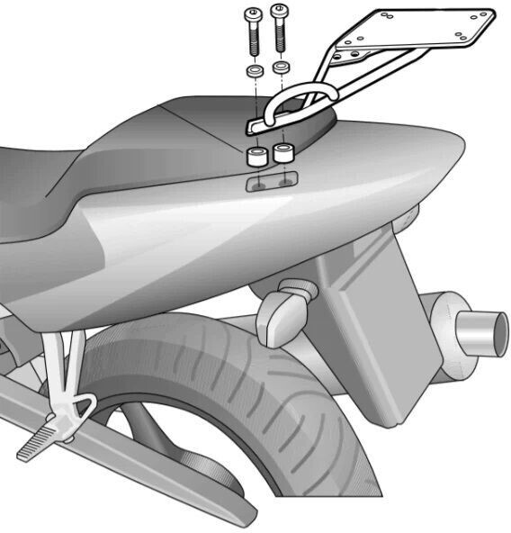 Shad Top Master Rear Fitting Honda CBR600F