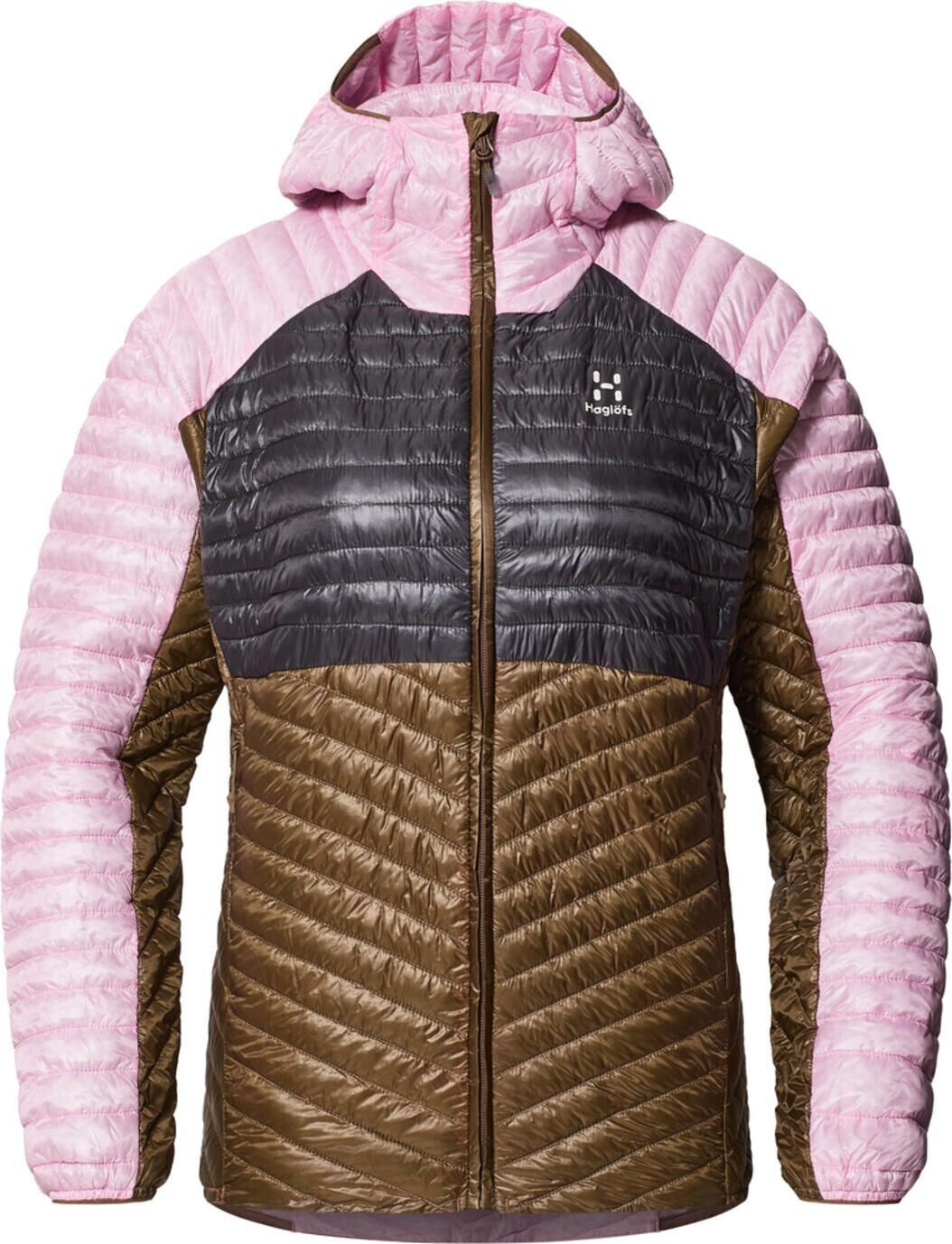 Haglöfs L.I.M Mimic Hood Jacket Women fresh pink/teak brown