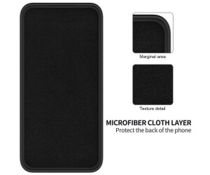 CoverKingz Cover Ibrida In Silicone Nero Per Sony Xperia, Custodia Sottile Antiurto Con Effetto Carbonio