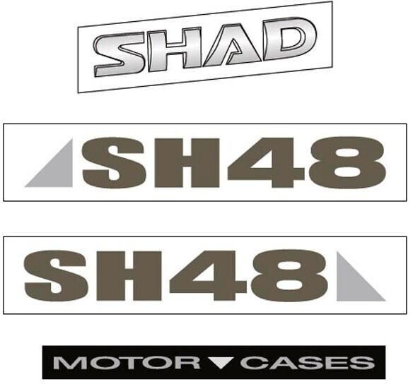 Shad SH48 Stickers Dark Grey
