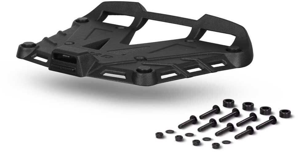 Shad Aluminium Mounting Plate & Screws Black