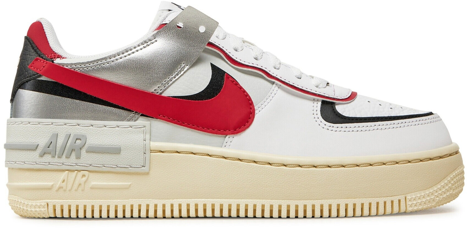 Nike Air Force 1 Shadow Women white black metallic silver gym red ab 139 99 Preisvergleich bei idealo