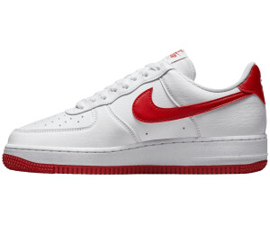 White and red air force 1 womens top
