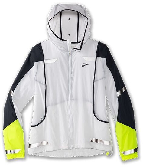 Brooks Run Visible Convertible Jacket (221560) white/ asphalt/ nightlife