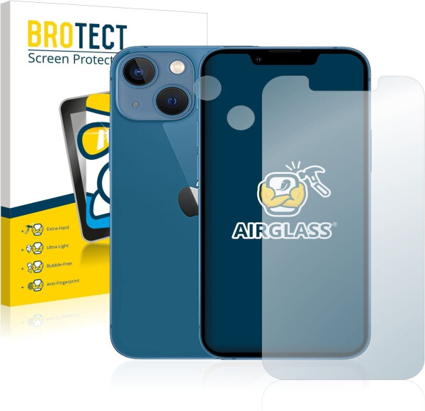 BROTECT 2743075 AirGlass (1 Stück, iPhone 13 mini), Smartphone Schutzfolie