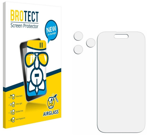 BROTECT 2745794 AirGlass Panzerglasfolie (1 Stück, iPhone 14 Pro), Smartphone Schutzfolie, Bild 3