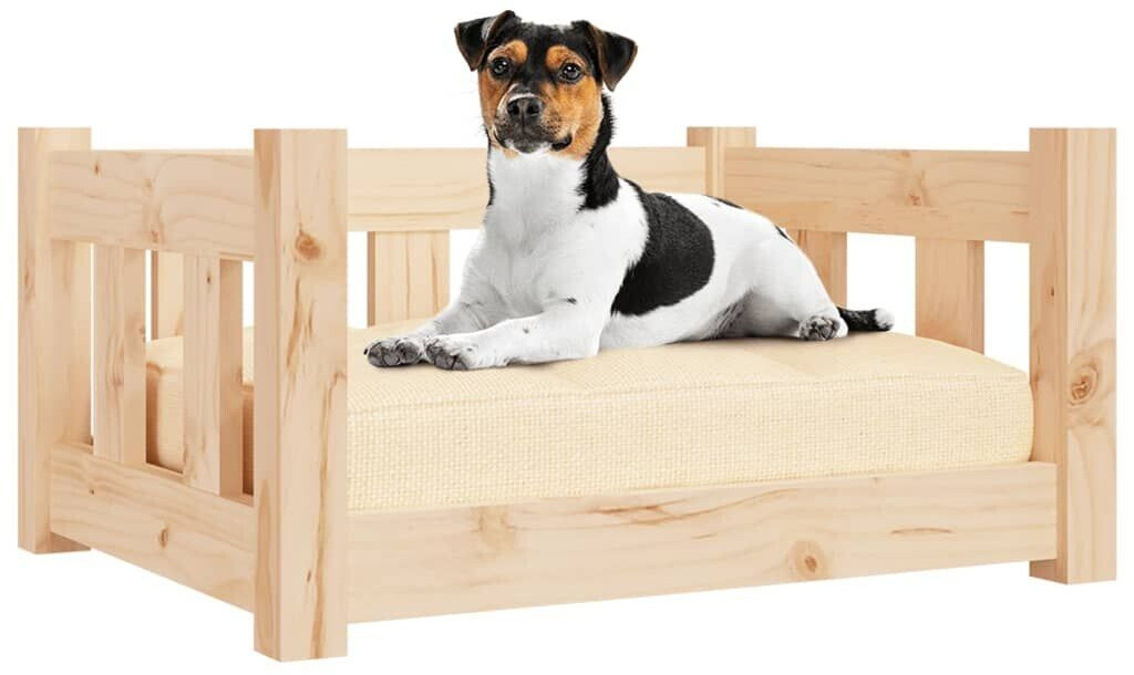 vidaXL Lit pour chien 55.5 x 45.5 x 28 cm naturel vidaXL Lit pour chien 55.5 x 45.5 x 28 cm naturel