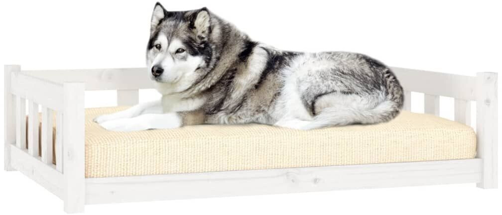 vidaXL Lit pour chien 105.5 x 75.5 x 28 cm blanc vidaXL Lit pour chien 105.5 x 75.5 x 28 cm blanc