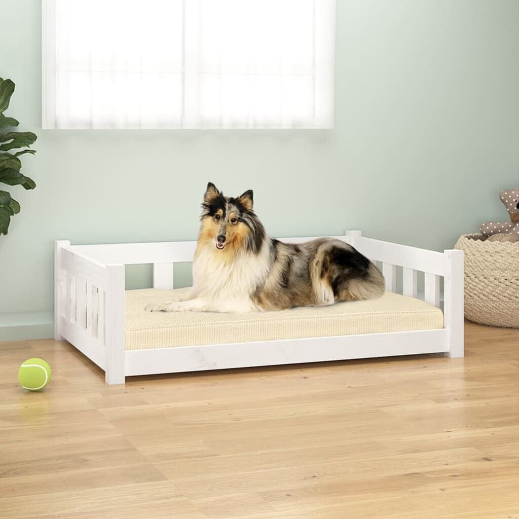 vidaXL Lit pour chien 95.5 x 65.5 x 28 cm blanc vidaXL Lit pour chien 95.5 x 65.5 x 28 cm blanc