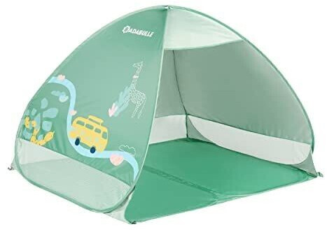 Badabulle Tente de plage anti-UV vert