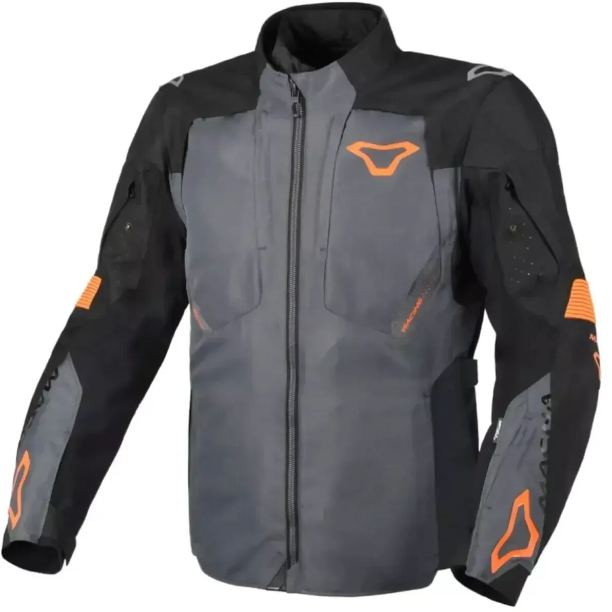 Macna Blouson Notch gris/noir/orange