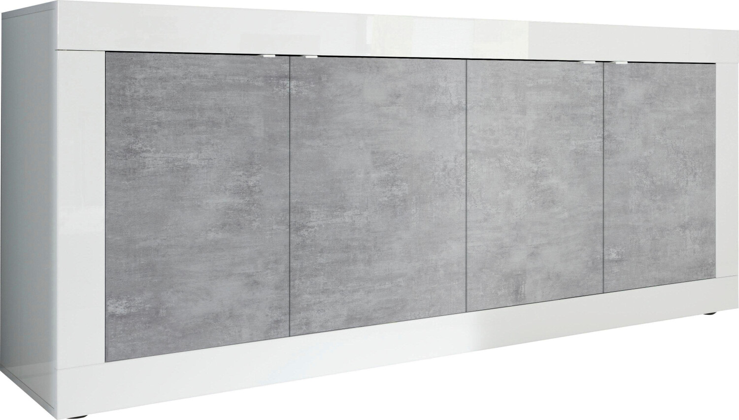 INOSIGN Basic 207x86cm Glossy White/Concrete