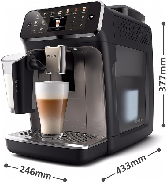 Philips Series 5500 Latte Go Kaffeevollautomat EP5549/70 Schwarz Silber, Bild 5