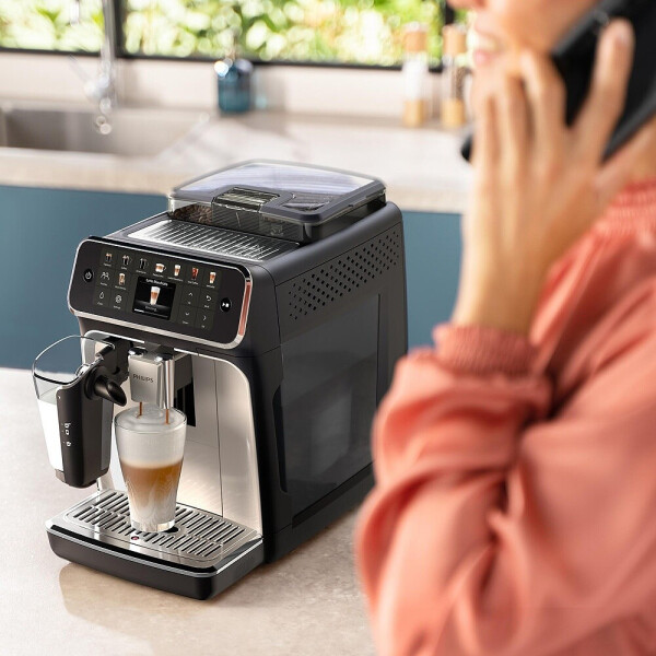 Philips Series 5500 Latte Go Kaffeevollautomat EP5549/70 Schwarz Silber, Bild 7