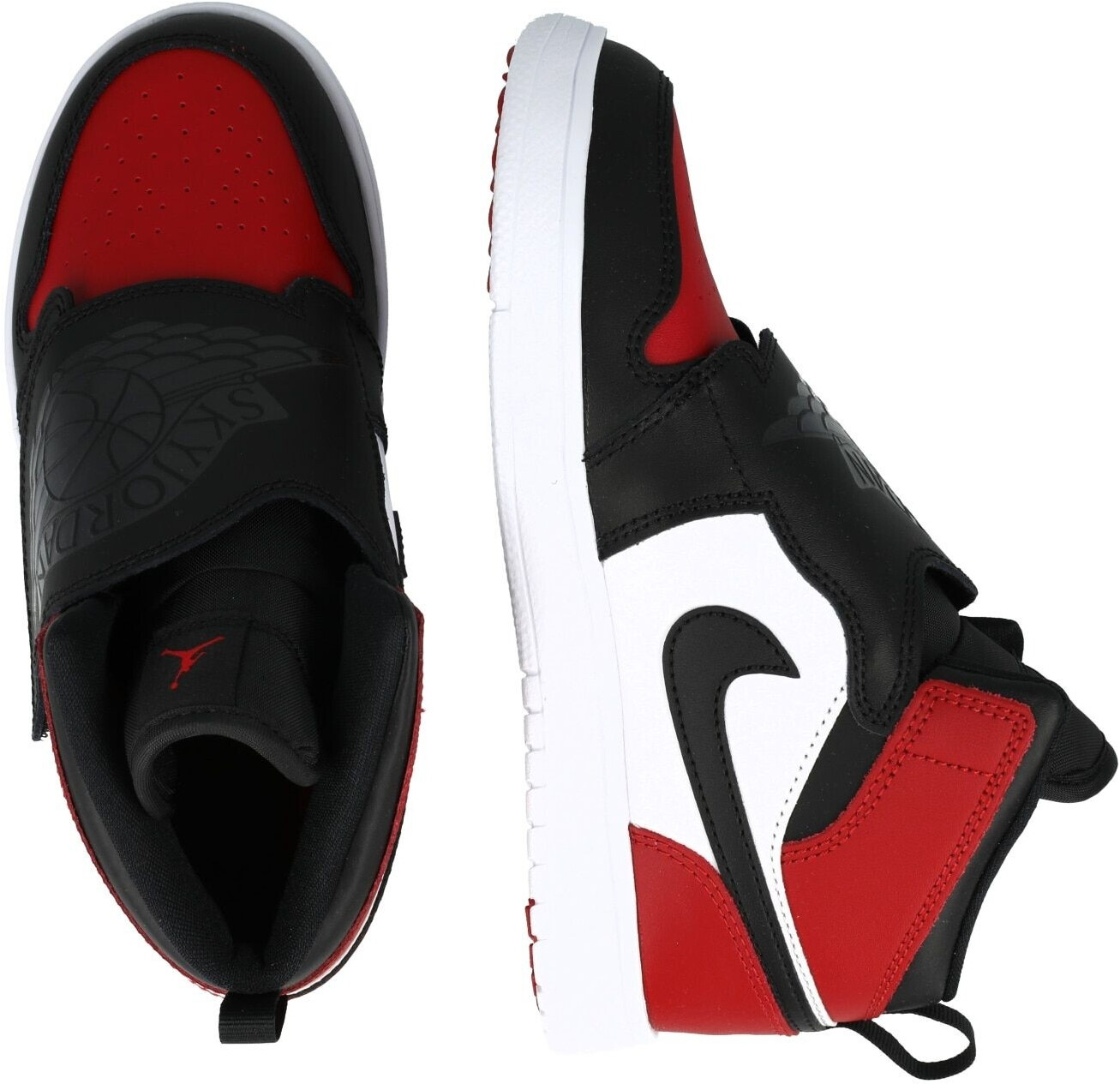 Nike jordan 1 red black white online