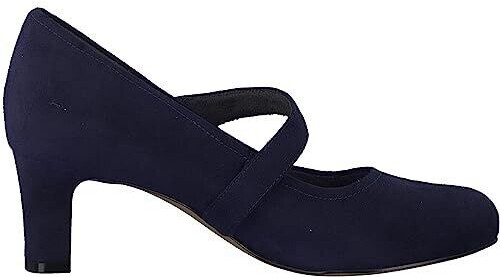 Jana Shoes Pumps with straps and velcro closure blue Navy