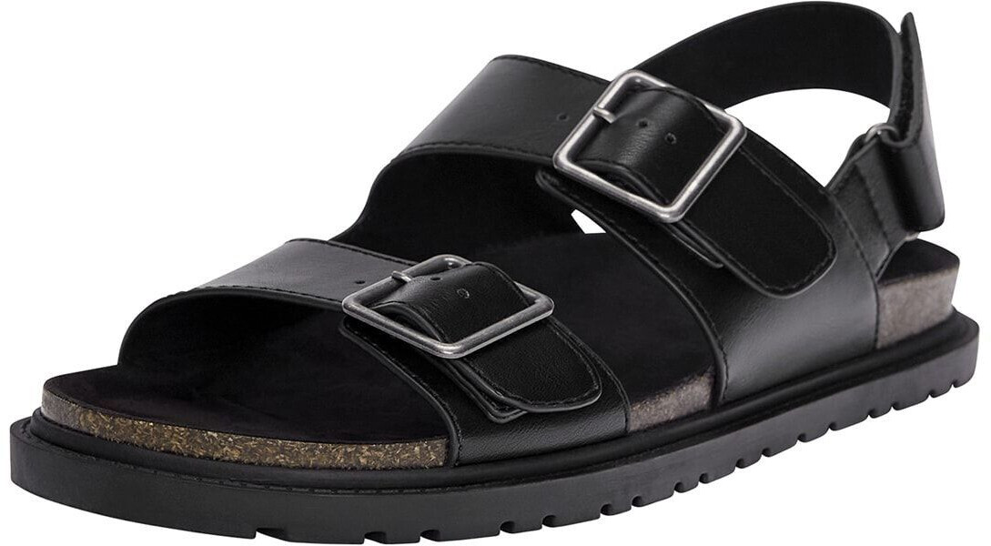 Pull&Bear Men's Sandal black silver 16599576