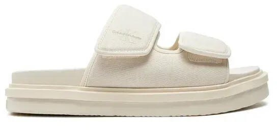 Calvin Klein Double Bar Sandal Mtl Écru